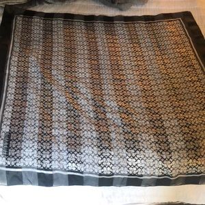 Large 100% silk Coach scarf.